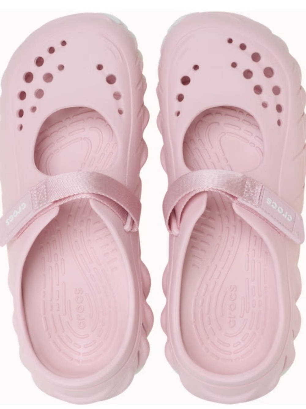 CROCS Light Pink Mary Jane Strap Clog